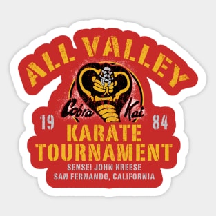 All Valley Karate Tournament Cobra Kai Sticker